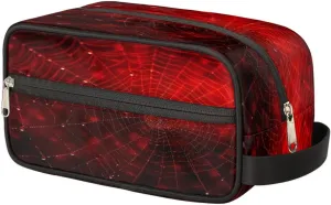 Travel Toiletry Bag for Boys Kids Men Women,Spider Webs Cobweb Waterproof Make up Bag for Travel, Shaving Bag, Dopp Kit,Tool Storage Bag Cosmetic Bag, Men's Bathroom Bag