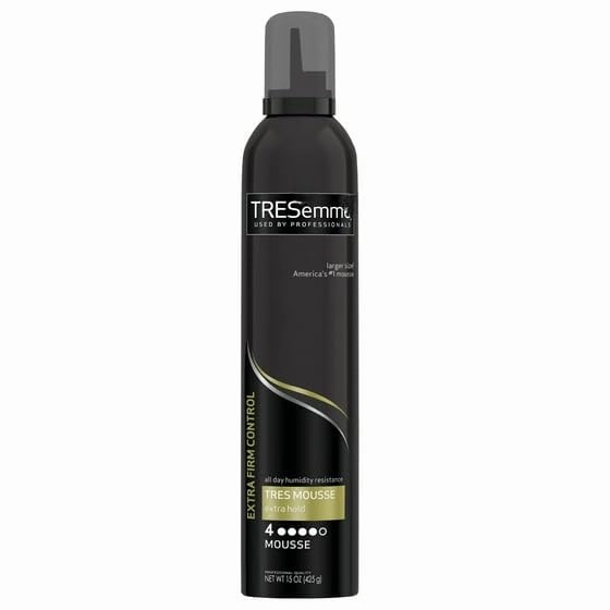 Tre-Semme Extra Hold Volumizing Hair Styling Mousse, Black, 15 oz (Pack of 1)