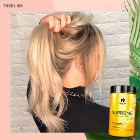 Tree Liss Banho de Verniz Supreme 1Kg Varnish Shine Hair Mask Gloss Hidration