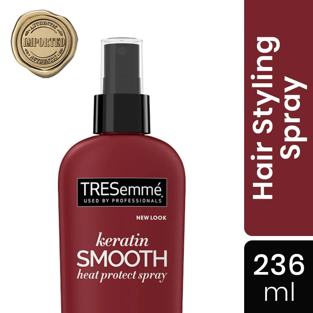 Tresemmé Heat Protect Spray with Marula Oil, Keratin Smooth for 5-in-1 Anti-Frizz Control 8 Oz