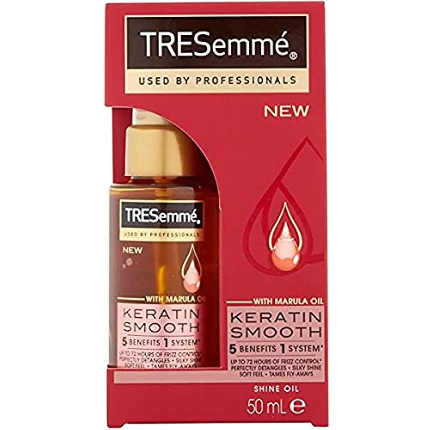 TRESemmé Pro Collection Keratin Smooth Shine Oil with keratin and marula oil for soft, shiny, frizz-free hair 50 ml