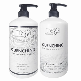 Tressa Professional Quenching Color Safe Formula, Removes Dulling Deposits & Product Build Up, Brightens Dry, Highlighted, Bleached & Dry Hair. For All Hair Type, 33.8 Fl Oz DUO