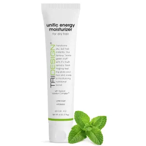TRI Design Unific Energy Moisturizer Conditioner – Leave In Conditioner for Curly Hair, Anti Frizz Hair Serum & Deep Conditioner for Dry, Damaged Hair – Frizz Control & Hair Care Solution – 6 oz Tube