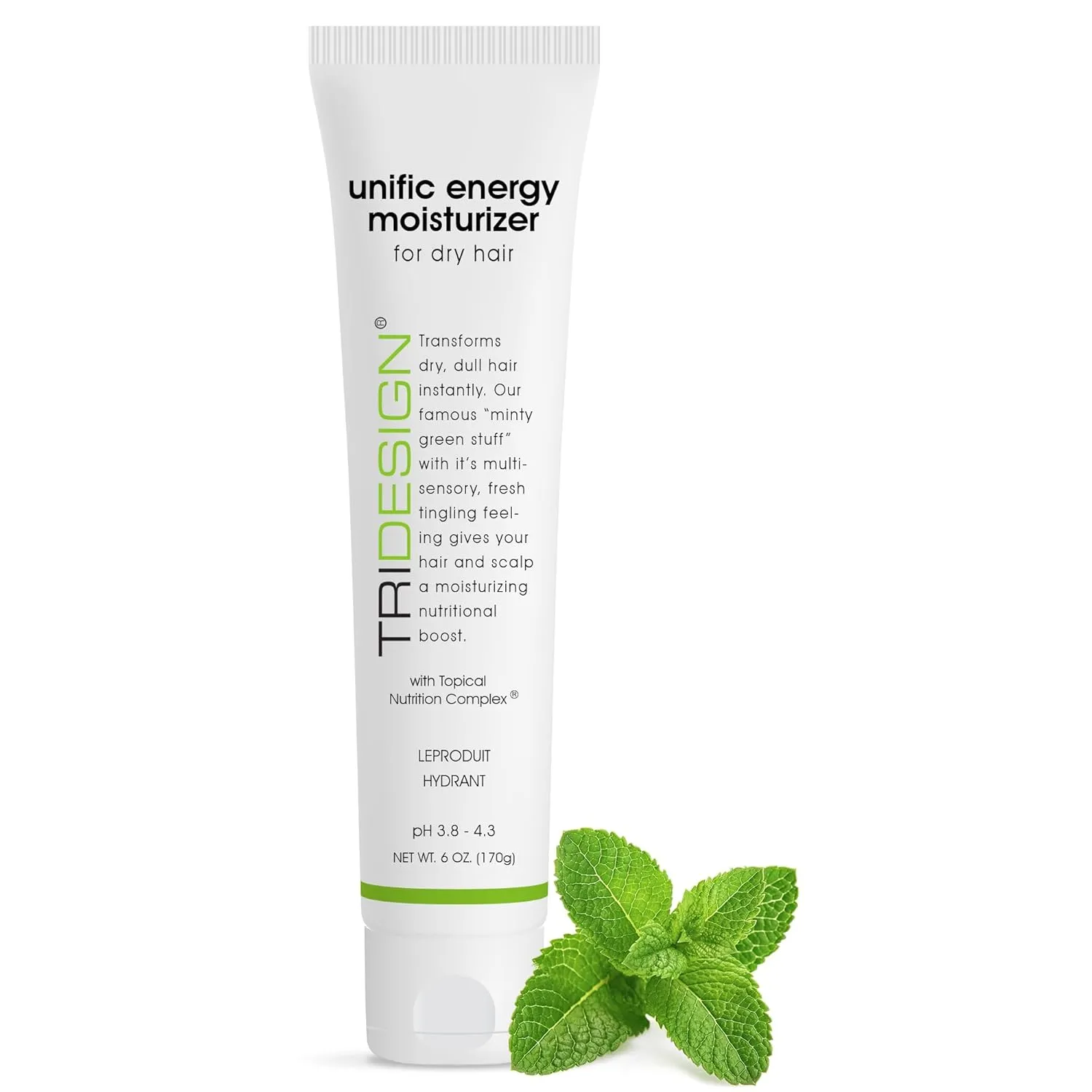 TRI Design Unific Energy Moisturizer Conditioner – Leave In Conditioner for Curly Hair, Anti Frizz Hair Serum & Deep Conditioner for Dry, Damaged Hair – Frizz Control & Hair Care Solution – 6 oz Tube