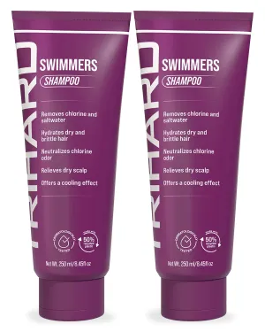 TRIHARD Swimmers Shampoo Extra Boost (2-Pack) | Hard Chlorine & Hard Water Defense | Sulfate-Free, Color-Safe, Vegan Hair Detox for All Swim Lovers