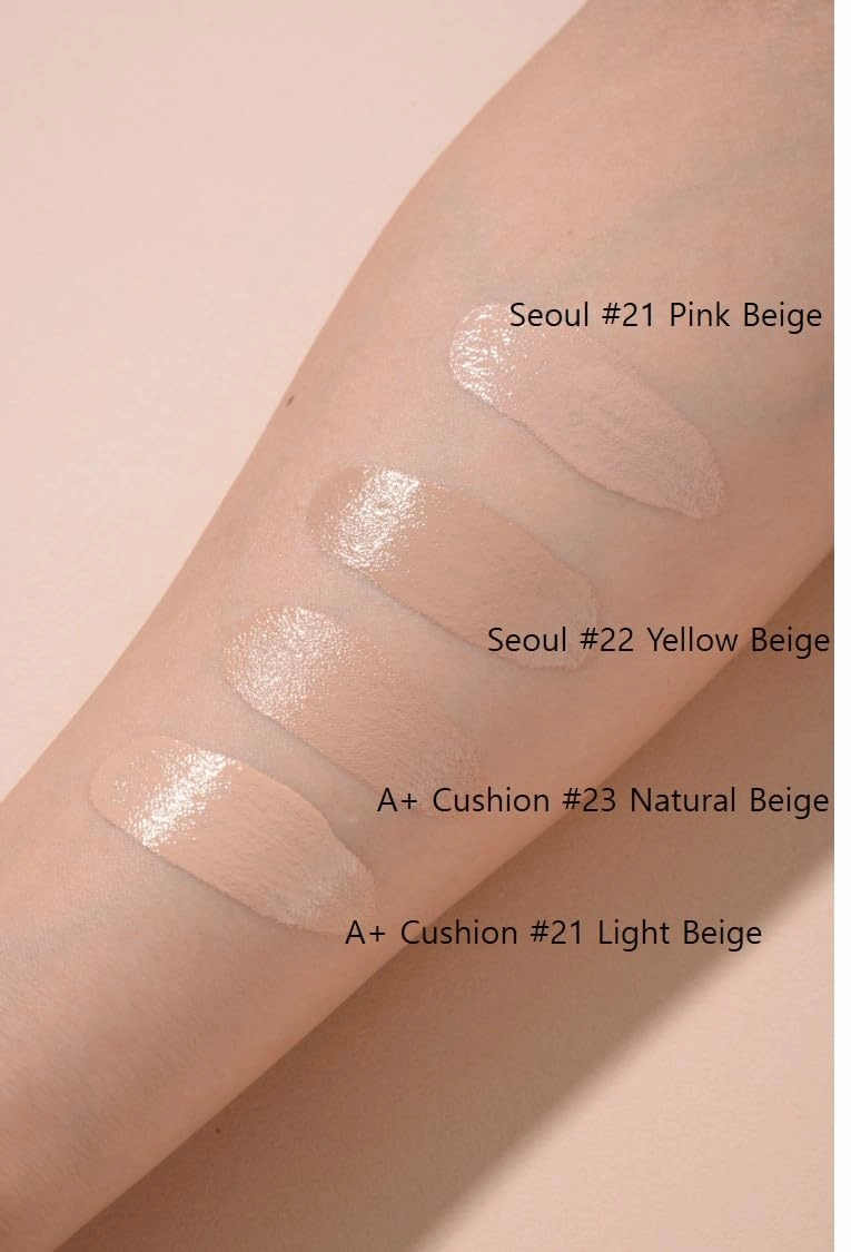 TROIAREUKE A  Cushion Foundation (Shade 23) I Natural Coverage Foundation Makeup, Moisturizing Finish for Sensitive, Oily, Combination Skin, Skin Care Cushion I Korean Aesthetic Makeup