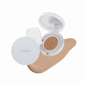TROIAREUKE A  Cushion Foundation (Shade 23) I Natural Coverage Foundation Makeup, Moisturizing Finish for Sensitive, Oily, Combination Skin, Skin Care Cushion I Korean Aesthetic Makeup