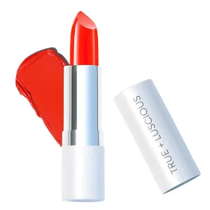 True   Luscious Super Moisture Lipstick – Clean, Vegan and Cruelty Free – Lasting Hydration for Dry Lips with a Satin Finish – Orange Punch
