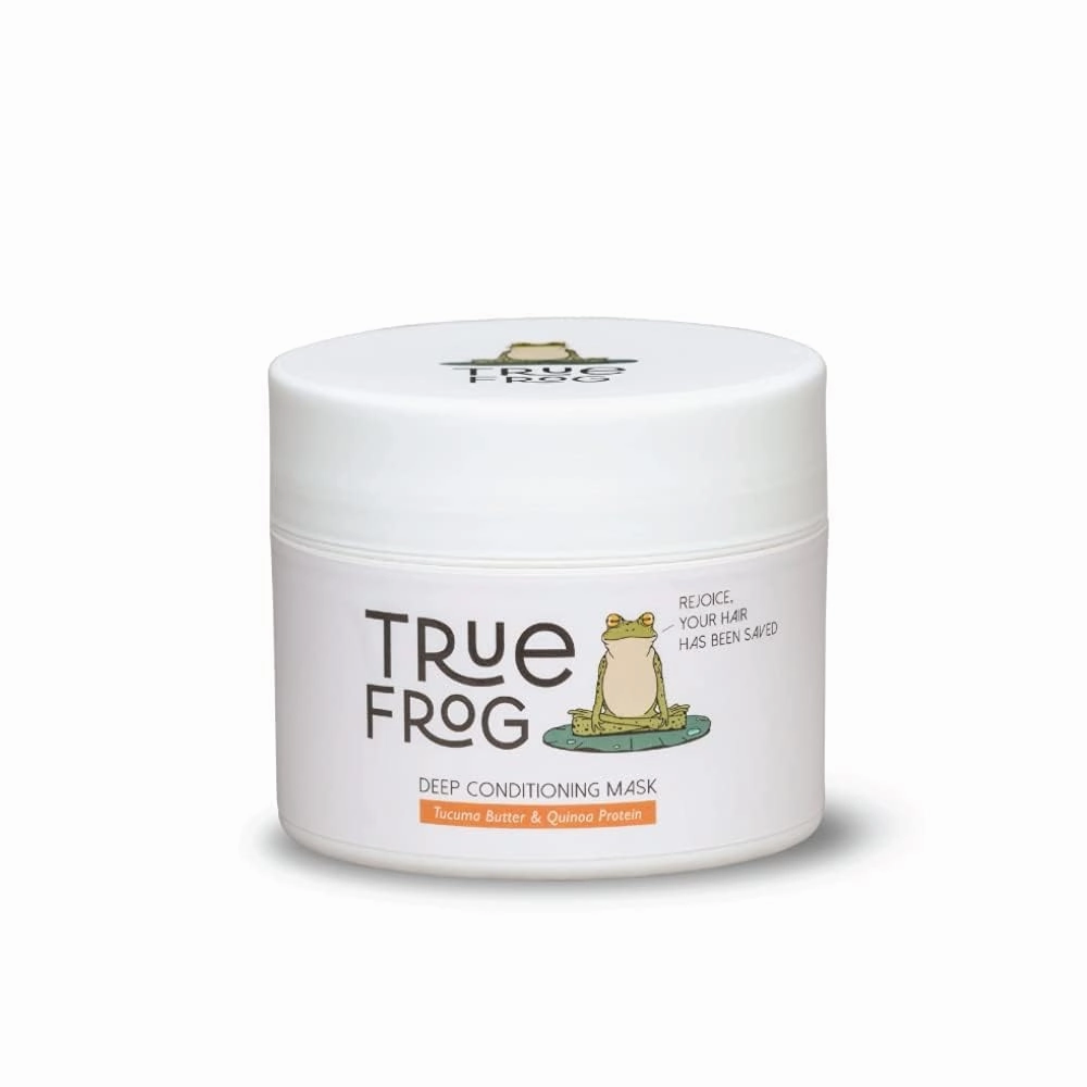 True-Frog Deep Conditioning And Hydrating Hair Mask | Curly, Wavy, Dry And Frizzy Hair | Flax Seed Extract, Argan Oil And Tucuma Butter | Sulphate And Paraben Free | For Unisex 200 Gm.