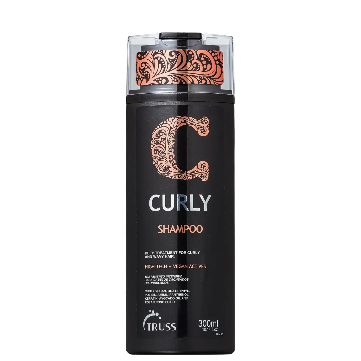 Truss Curly Shampoo - Gentle Cleansing for Defined, Detangled, Frizz-Controlled Wavy and Curly Hair with Softness, Moisture Balance and Conditioning