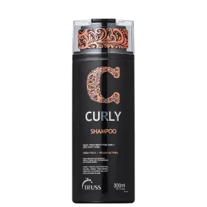 Truss Curly Shampoo - Gentle Cleansing for Defined, Detangled, Frizz-Controlled Wavy and Curly Hair with Softness, Moisture Balance and Conditioning