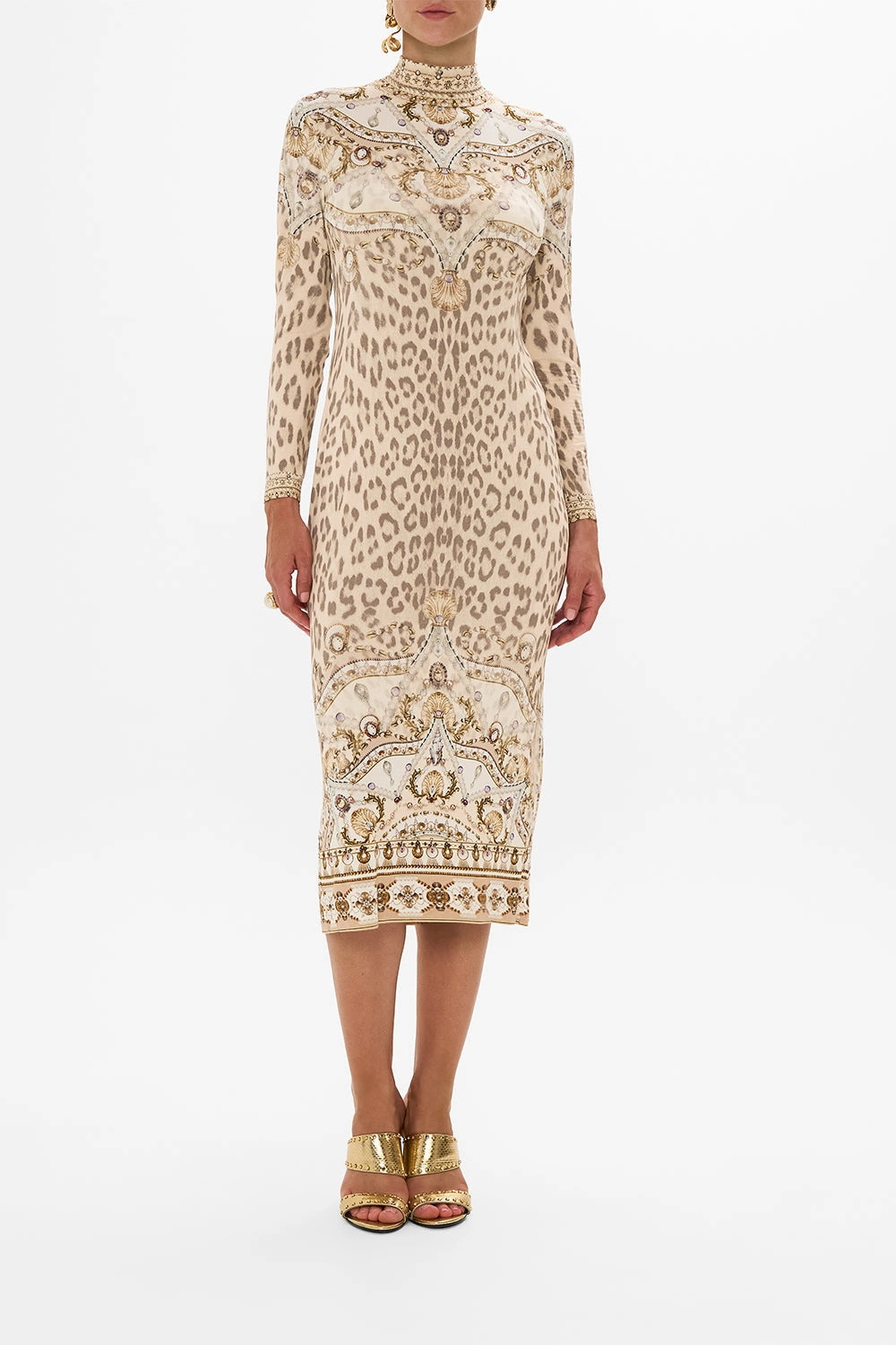 TURTLENECK JERSEY DRESS GROTTO GODDESS