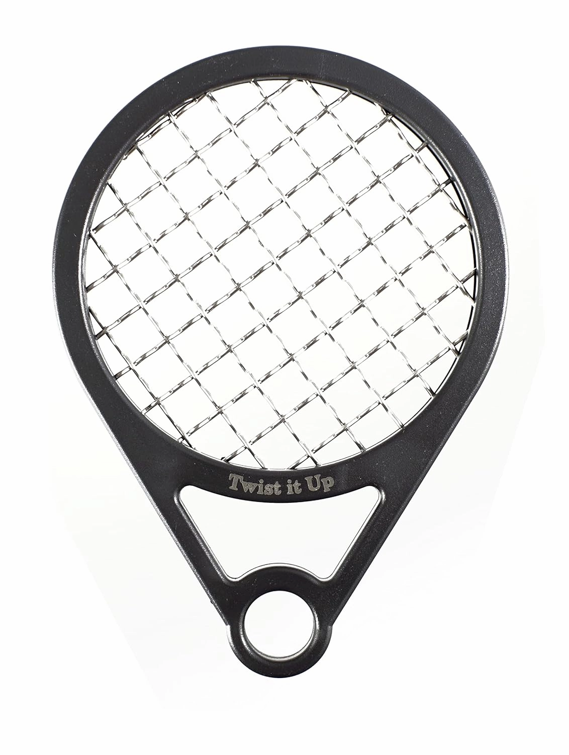 Twist Up Comb (Bond Black) - Alternative for Hair Sponges, Creates Curls and Twists for Black Men, Tennis Racket Design