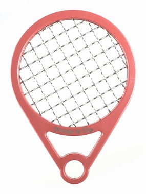 Twist Up Comb (Red Desires) - Alternative to Hair Sponges, Creates Curls and Twists for Black Men, Tennis Racket Design