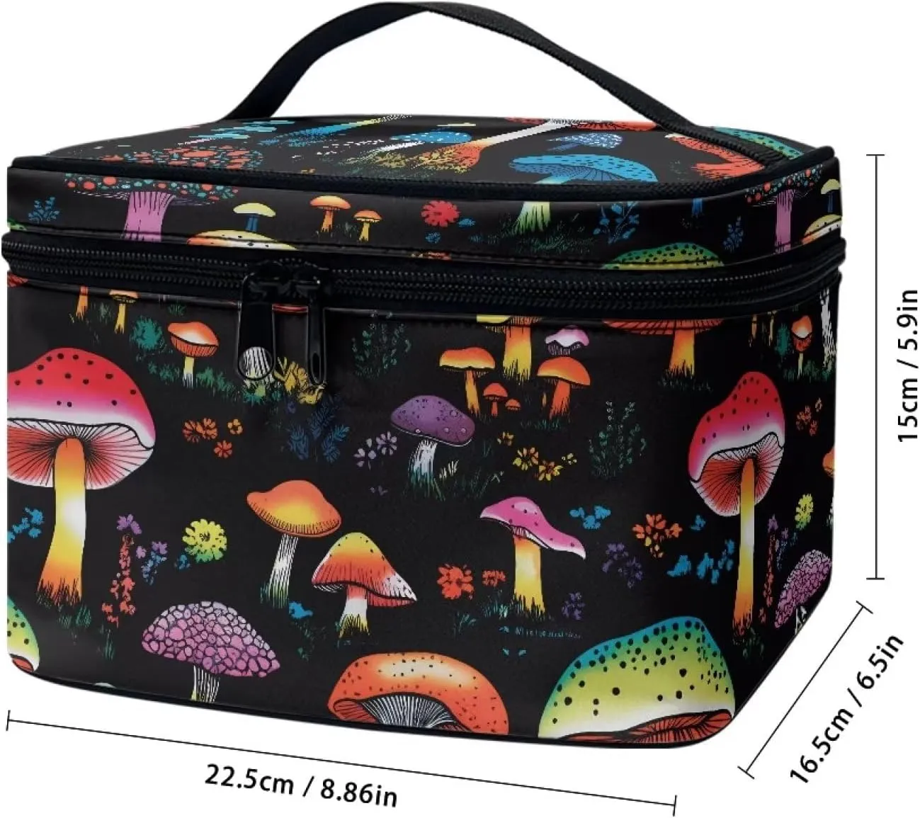 Uasibuni Color Mushroom Makeup Bag Small Comestic Bag Travel Bag Women Makeup Bag Set Portable Travel Toiletry Bags for Toiletries Accessories