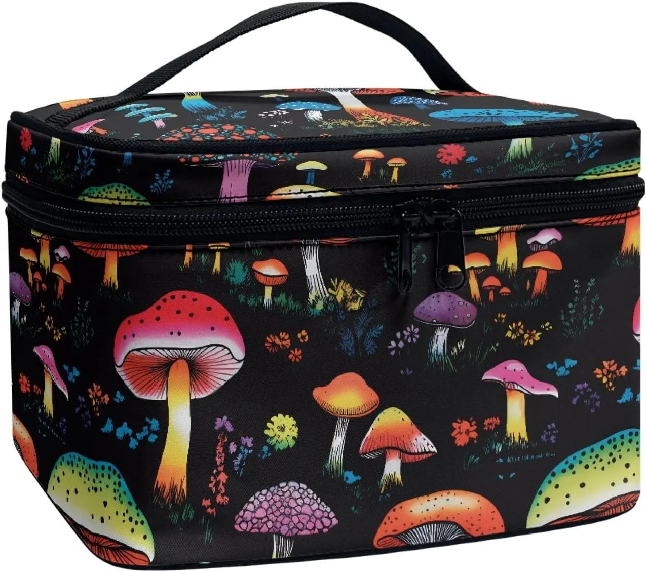 Uasibuni Color Mushroom Makeup Bag Small Comestic Bag Travel Bag Women Makeup Bag Set Portable Travel Toiletry Bags for Toiletries Accessories