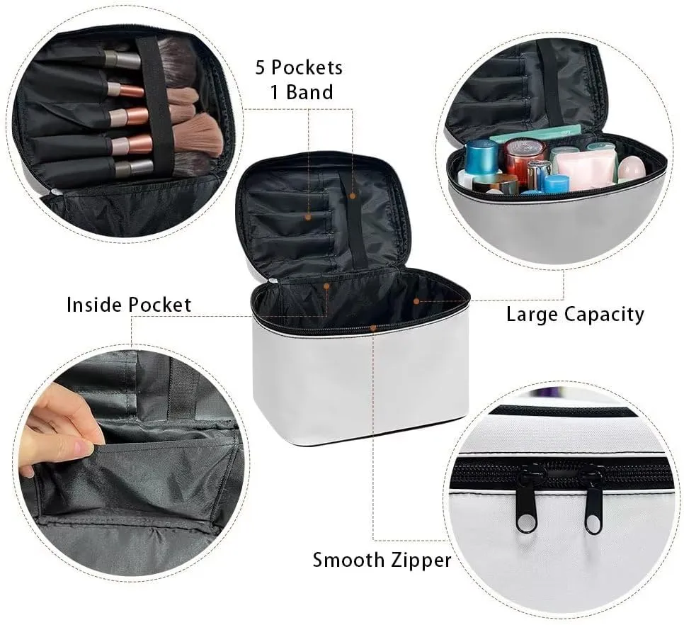 Uasibuni Large Capacity Travel Cosmetic Bag Traveling Makeup Bag Travel Organizer Toiletry Bag for Women