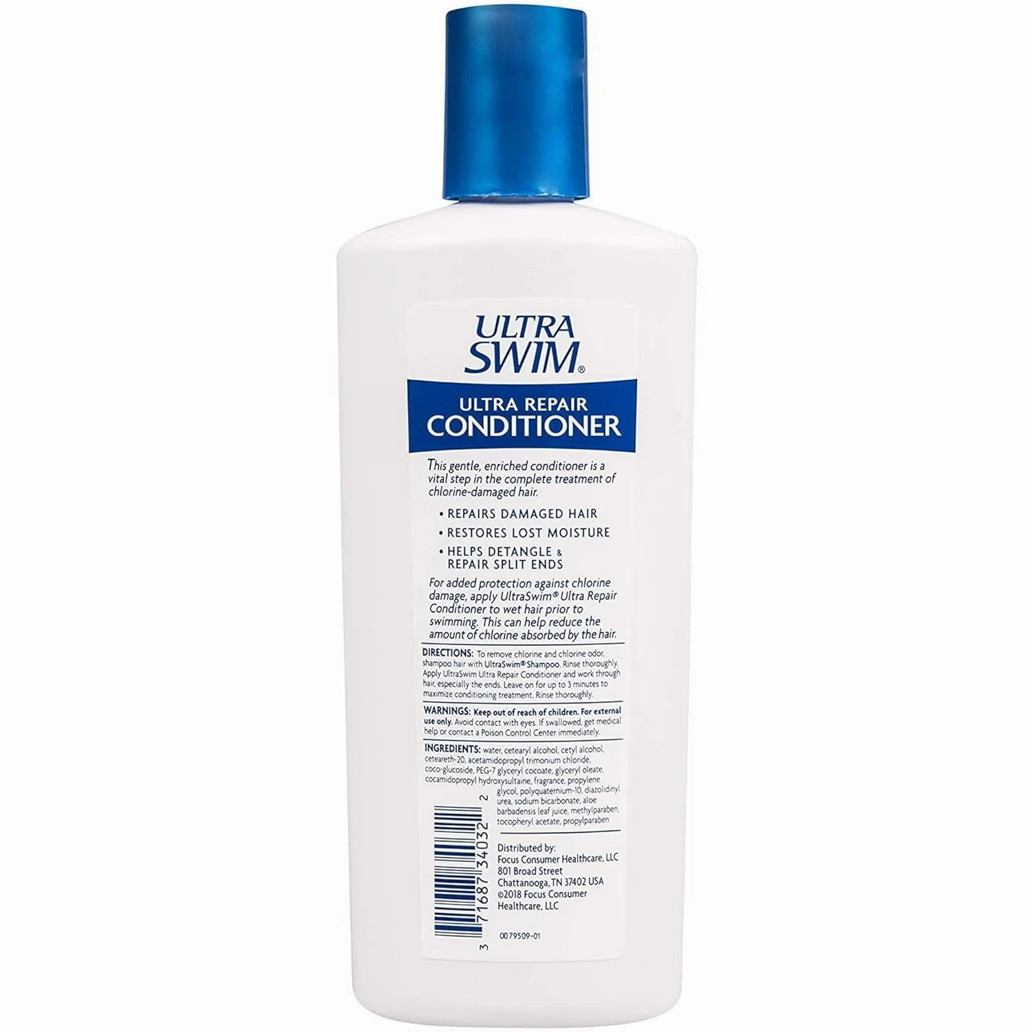 Ultra Swim Ultra Hydration Conditioner, Dry & Damaged Hair Formula, Moisture Enriched, Paraben-Free, 7 fl oz (Pack of 3)