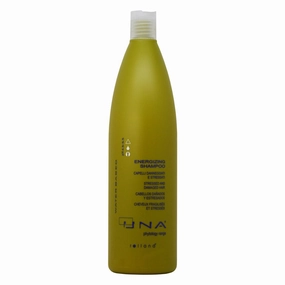 UNA Energizing Shampoo - Argan Oil, Shea Butter & Silk Protein for Strengthening & Hydrating, Gentle Daily Cleanser for All Hair Types, Adds Shine & Controls Frizz - 1000ml