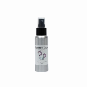Unicorn's Mane Organic Hair Detangler for Kids by La Parea Wellness. Natural Leave in conditioner, tangle free, anti-frizz with Rosemary Oil