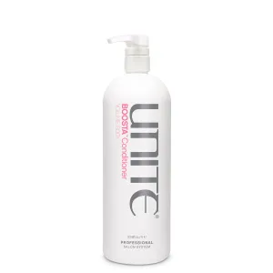 UNITE Hair – BOOSTA Conditioner – Volumizing – Body – Pump, Hydrates, Shine, Protects, Fine Hair, 1L