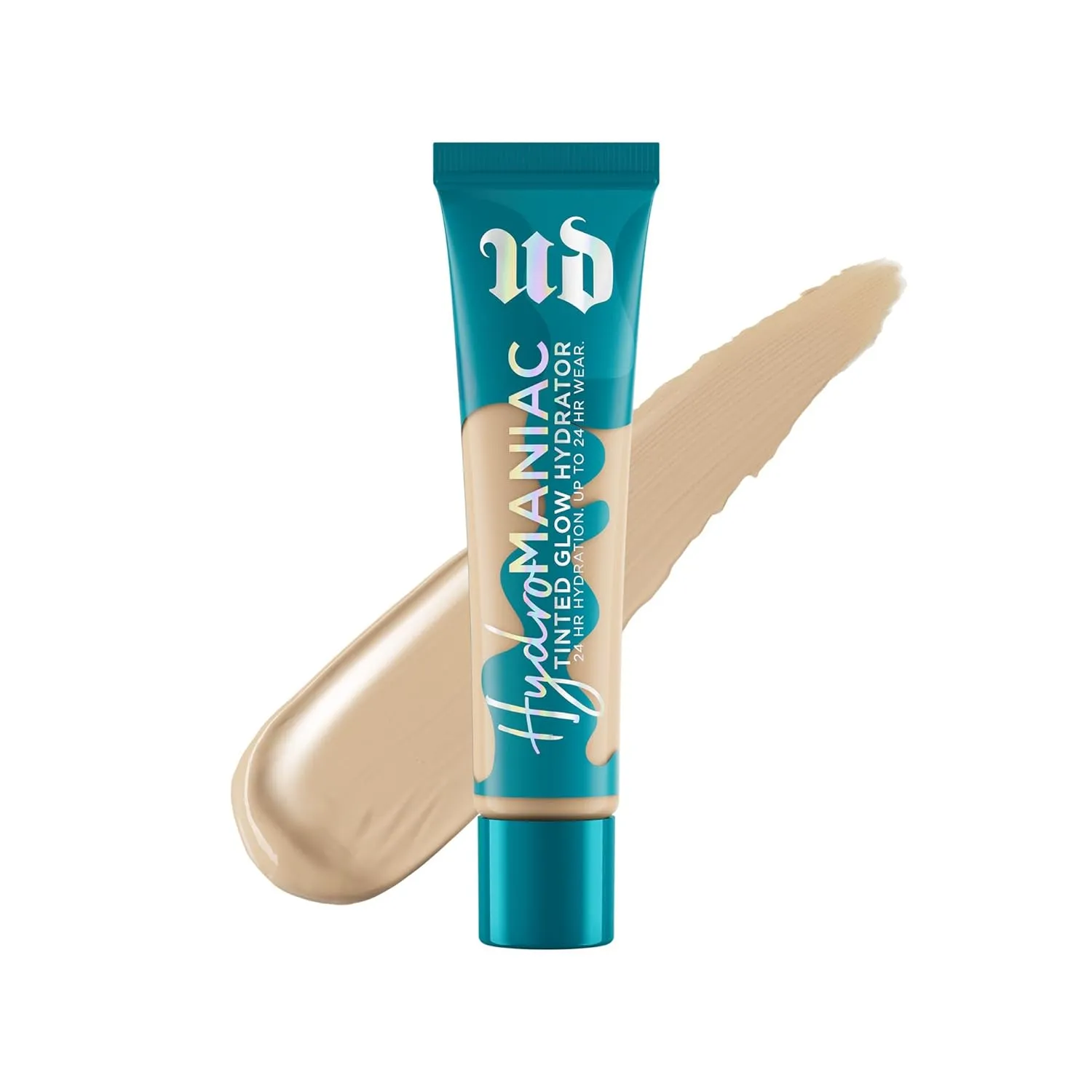 Urban Decay Hydromaniac Dewy Foundation, Hydrating Tinted Moisturizer for Dry Skin, Buildable Medium Coverage, with Kombucha Filtrate & Marula Oil, Non-comedogenic, Vegan, Cruelty-free - 1.1 fl oz