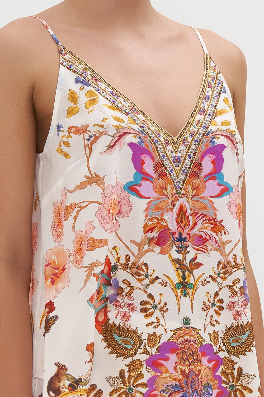 V NECK CAMI SPIDER GIRL