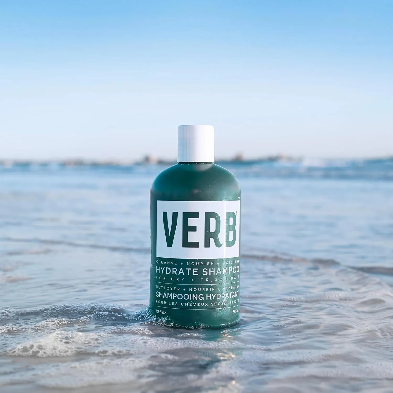 VERB Hydrate Shampoo - Cleanse Dry   Frizzy Hair - Smooth   Reduce Frizz - Amber   Warm Jasmine Scent