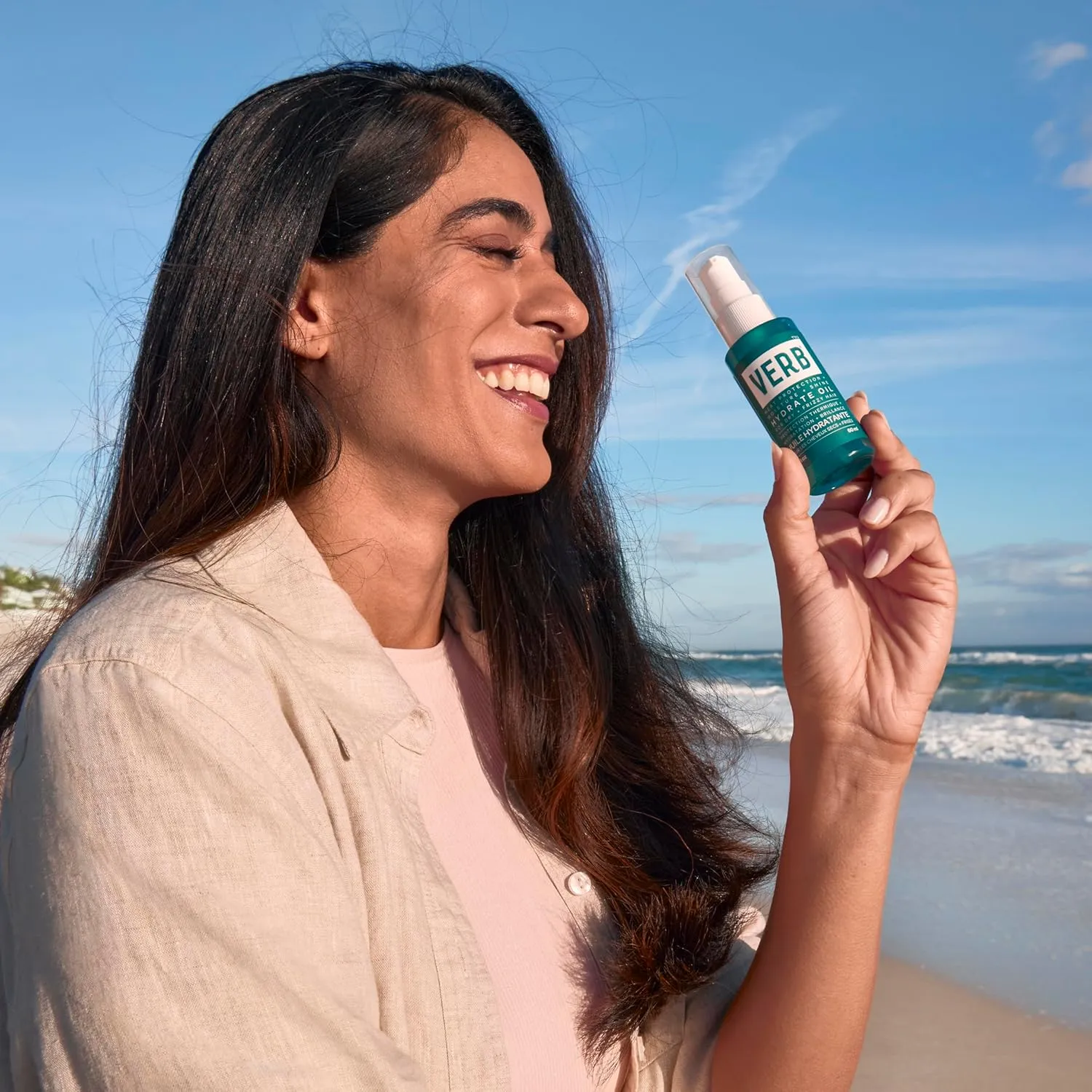 VERB Hydrate Shampoo   Conditioner Duo - Cleanses   Nourishes Dry   Frizzy Hair to Smooth   Reduce Frizz - Amber   Warm Jasmine Scent