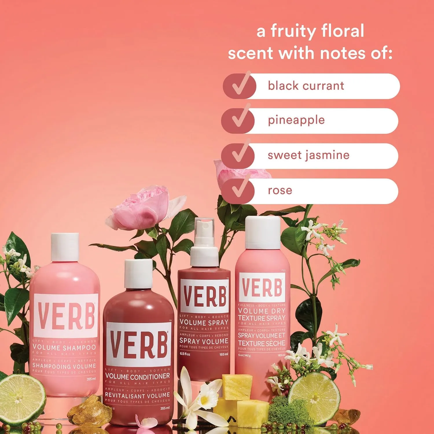 VERB Volume Shampoo - Gently Cleanses   Lifts Flat Hair - Sulfate, Paraben and Gluten Free