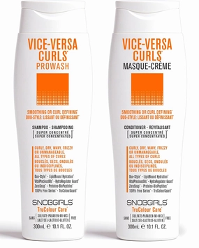 VICE-VERSA CURLS Vegan Curl Enhancing Shampoo and Culy Hair Conditioner for Curly Hair Set for Dry, Wavy, Frizzy Hair, All Types of Curls.