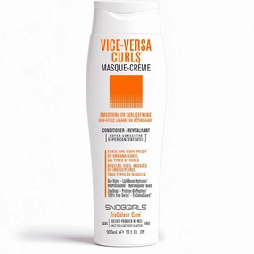 VICE-VERSA CURLS Vegan Curly Hair Conditioner. 1 Minute Detangling Mask Deep Conditioner for Smoothing or Curl Defining for All Types of Curls, Dry, Wavy, Frizzy Hair