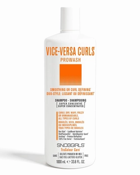 VICE-VERSA CURLS Vegan Curly Hair Shampoo Smoothing or Curl Defining. Hydrating Curl shampoo for Curly, Dry, Wavy, Frizzy Hair, All Types of Curls (33.8 Fl Oz)