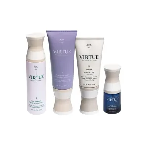 Virtue Hair Care Essentials, Healing Hair Oil Treament Serum for Damaged Hair, Full Sulfate Free Shampoo & Conditioner Set for Volumizing Hair, and 6-in-1 Styler
