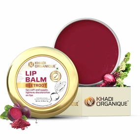 VIVA Herbal Beetroot Lip Balm for Dry, Damaged & Chapped Lips | Hydrating & Nourishing Lip Balm Enriched with Cocoa Butter, Shea Butter & Essential Oils for Pink, Glossy & Soft Lips - 5gm