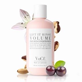 VoCÊ Natural Volume Conditioner for Fine to Medium Hair | Anti-Frizz, Shine Enhancing, Non-Toxic, Cruelty-Free, Vegan with Olive Fruit Oil, Swertia Japonica, Acai Berry, and Coconut (8.5 oz | 250 ml)