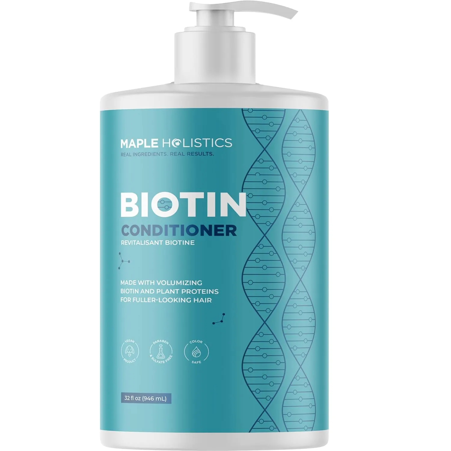 Volumizing Biotin Conditioner for Thinning Hair - Volumizing Conditioner for Fine Thin & Weak Hair - Sulfate Paraben & Silicone Free with Nourishing Plant Proteins & B Vitamins - Color Safe (32 Fl Oz)