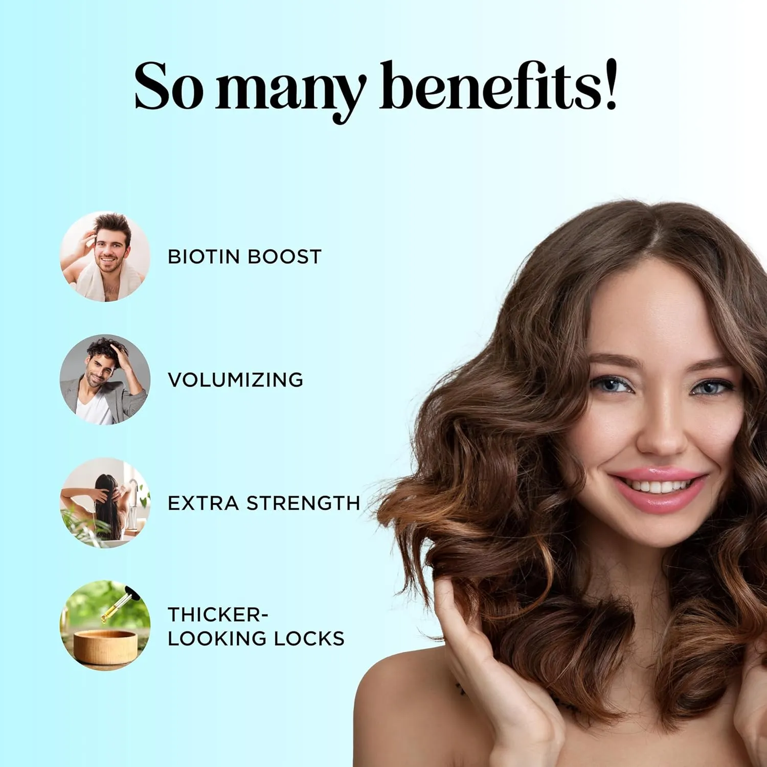 Volumizing Biotin Conditioner for Thinning Hair - Volumizing Conditioner for Fine Thin & Weak Hair - Sulfate Paraben & Silicone Free with Nourishing Plant Proteins & B Vitamins - Color Safe (32 Fl Oz)