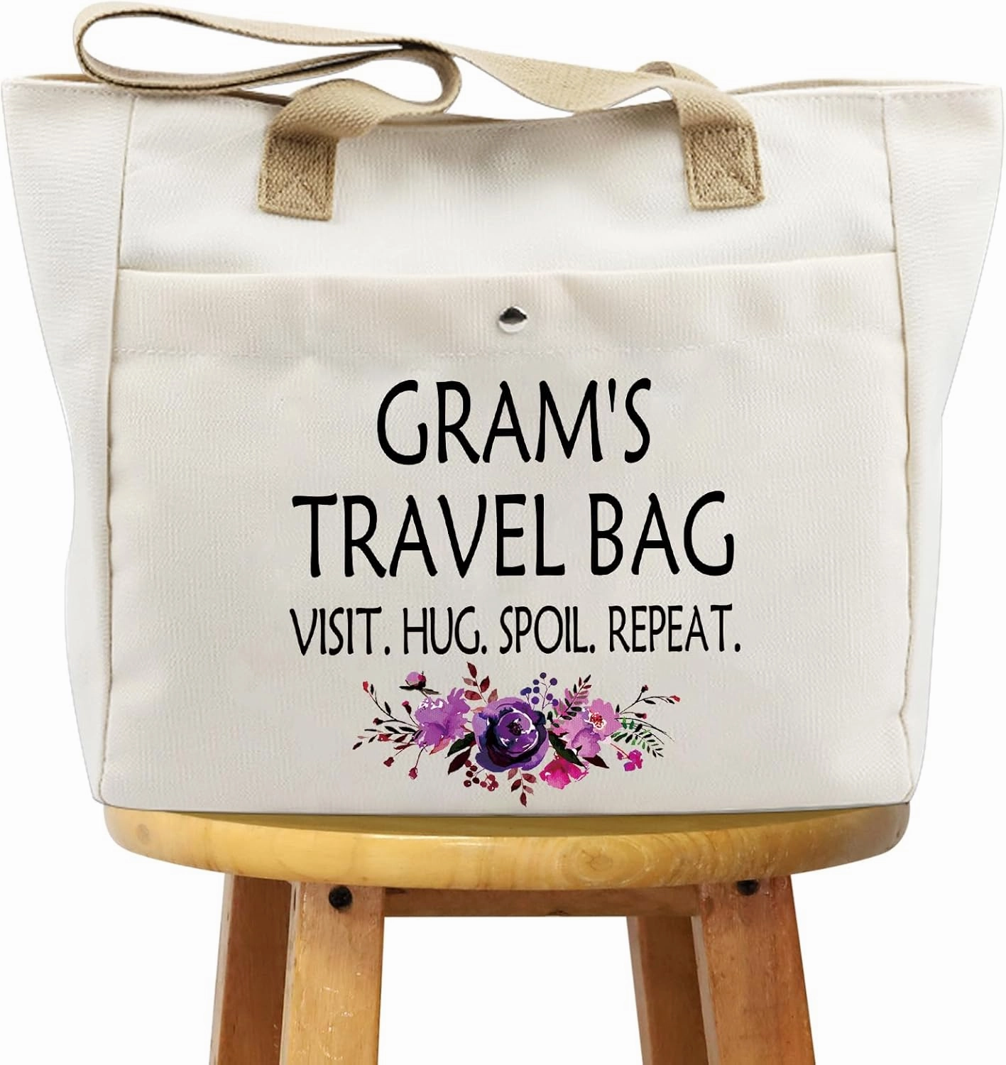 WCGXKO Mother’s Day Gift Grandma Birthday Gift Mother’s Day Merchandise Tote Bag Travel Bag For Grandma