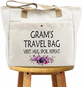 WCGXKO Mother’s Day Gift Grandma Birthday Gift Mother’s Day Merchandise Tote Bag Travel Bag For Grandma