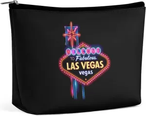 Welcome to Fabulous Las Vegas Travel Makeup Bag Toiletry Bags Waterproof Portable Pouch Make Up Organizer