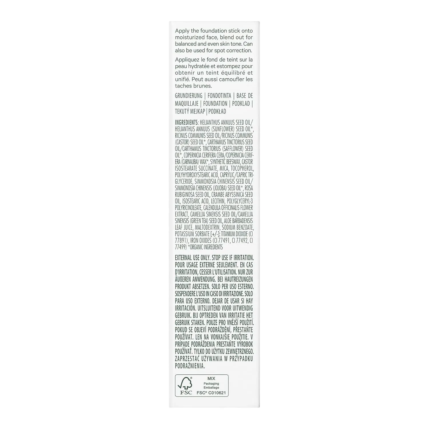 Well People Bio Stick Foundation, Creamy, Multi-use, Hydrating Foundation For Glowing Skin, Creates A Natural, Satin Finish, Vegan & Cruelty-free, 10N