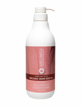 Wellness Premium Products Volumeplex Volumizing Conditioner for Fine Thin Hair | Organic Hemp Seed Oil | Volume-Boosting, Nourishing Formula | Plant-Based Therapy, Color Safe, 1L (33.8 fl.oz)
