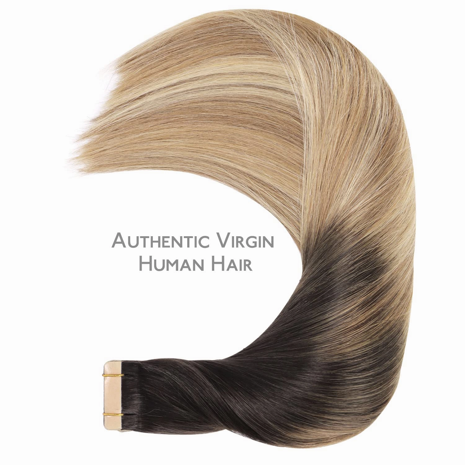 WENNALIFE Tape in Hair Extensions Human Hair, 20pcs 20 inch 50g Dark Brown to Chestnut Brown and Dirty Blonde Remy Tape Hair Extensions Real Human Hair Tape Extensions Coloured Hair Extensions