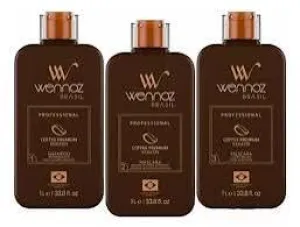 Wennoz Coffee Premium Kit Keratin Progressive All Liss 3 Steps 33.81 Fl. Oz (HONMA TOKYO)