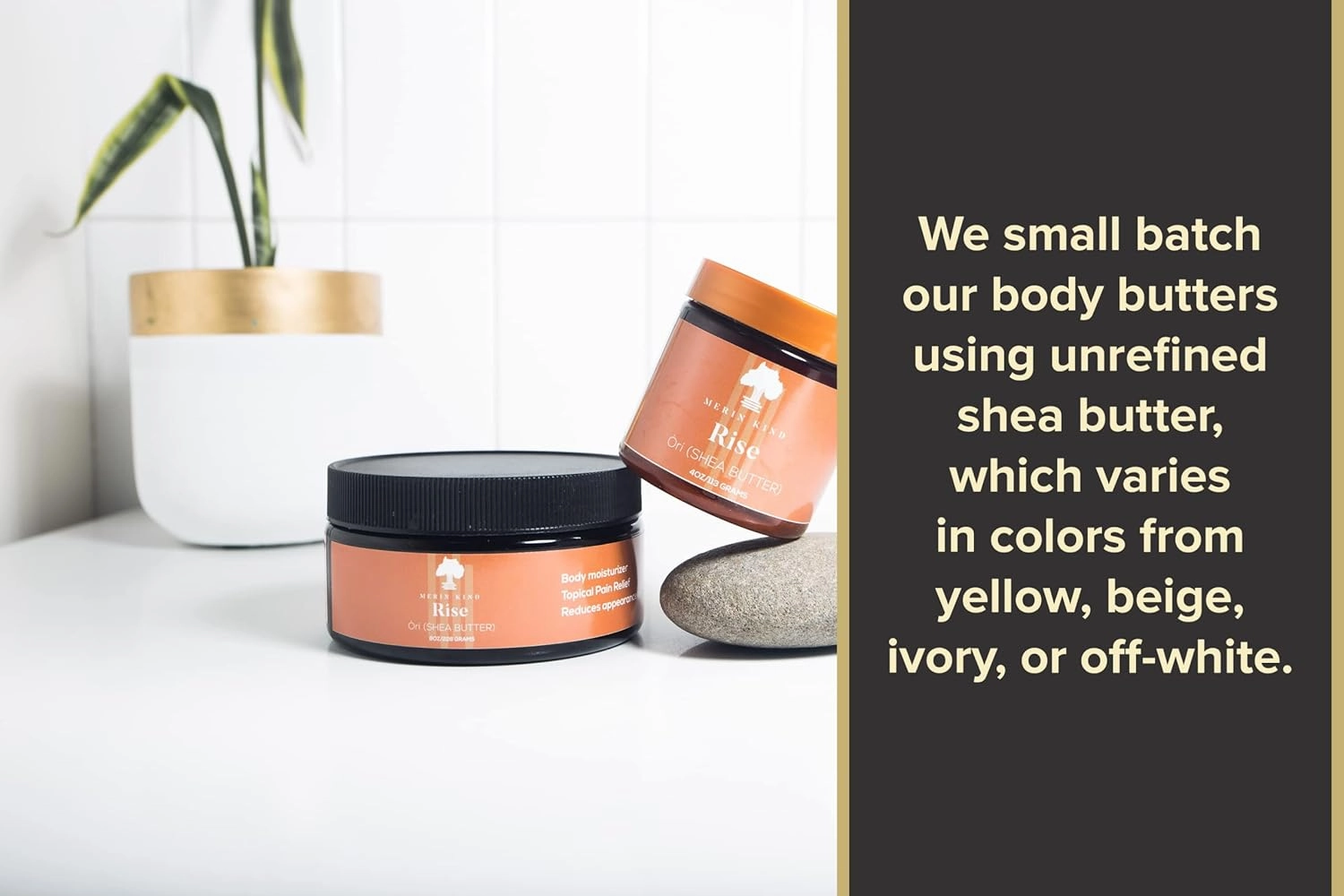 Whipped Shea Body Butter for Skincare and Hair No Parabens and Cruelty-Free Natural Moisturizer with Avocado and Organic Baobab Oil RISE (Citrus Lemongrass, Large, 8 oz.)
