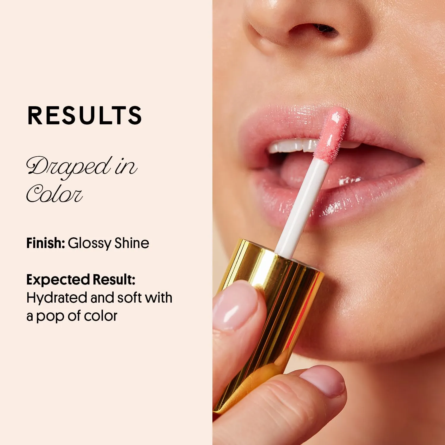 Winky Lux Very There Lip Oil, Hydrating Baby Pink Tint with Jojoba Oil, Non-Sticky Glossy Lip Oil, Tinted Pink Gloss for Juicy Lip, Passion