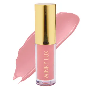 Winky Lux Very There Lip Oil, Hydrating Baby Pink Tint with Jojoba Oil, Non-Sticky Glossy Lip Oil, Tinted Pink Gloss for Juicy Lip, Passion