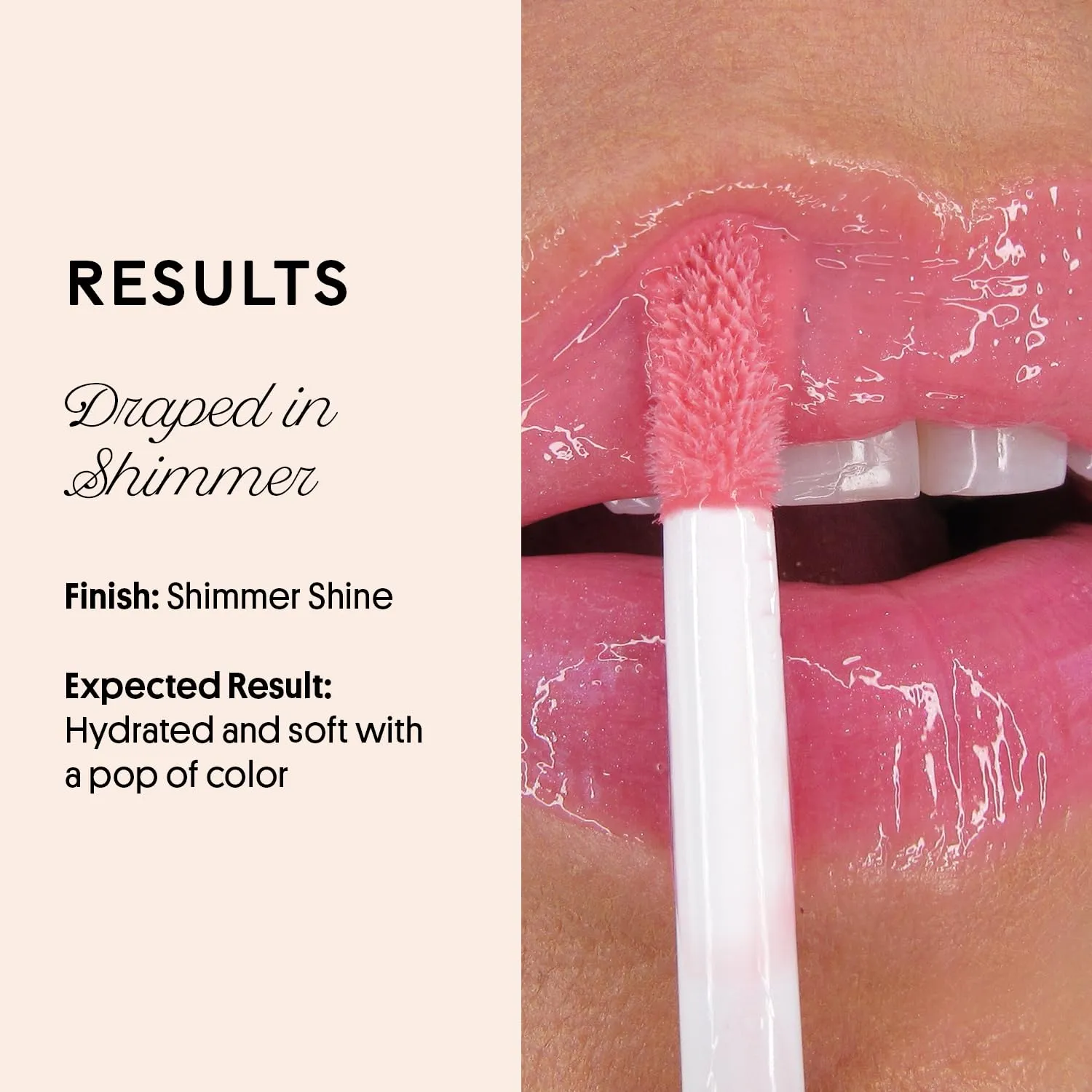 Winky Lux Very There Lip Oil, Hydrating Nude Pink Gloss with Jojoba Oil, Non-Sticky Glossy Lip Oil, Tinted Pink Gloss for Juicy Lips, Pink Opal