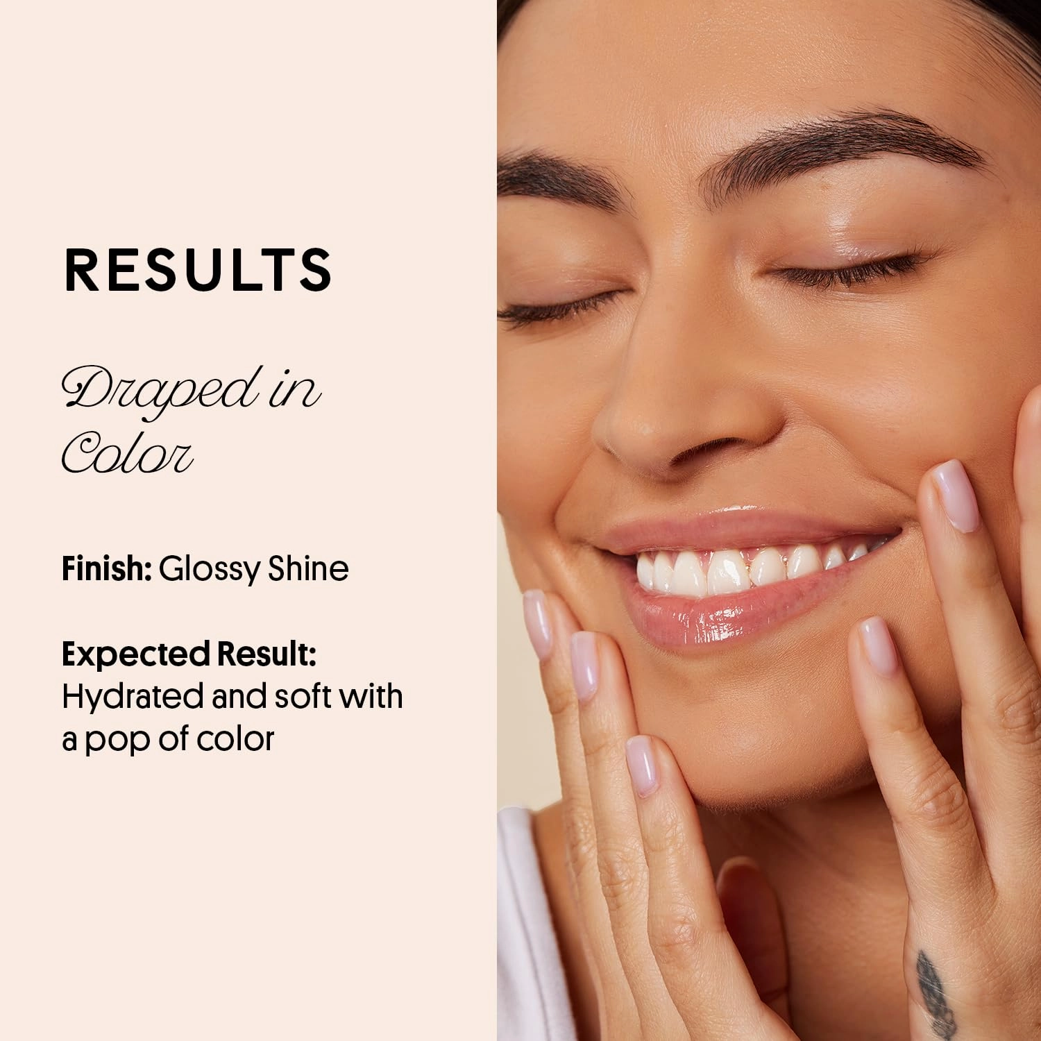 Winky Lux Very There Lip Oil, Hydrating Nude Pink Tint with Jojoba Oil, Non-Sticky Glossy Lip Oil, Tinted Pink Gloss for Juicy Lip, Muse